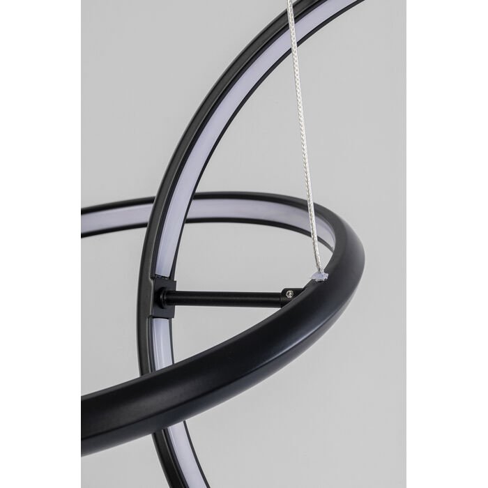 KARE DESIGN Galaxy loftlampe, LED, dmpbar, hjdejusterbar - sort aluminium og messing stl