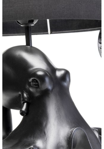 KARE DESIGN Octopus bordlampe - sort polyester og sort polyresin