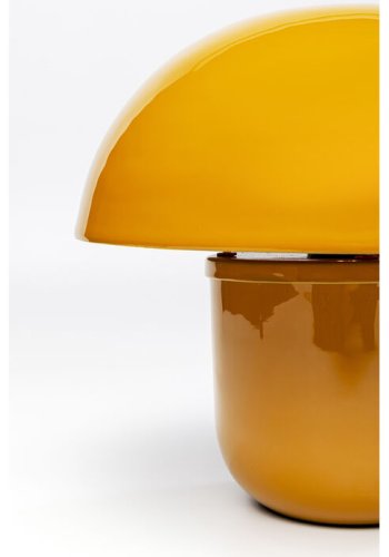 KARE DESIGN Mushroom bordlampe - gul emalje stl