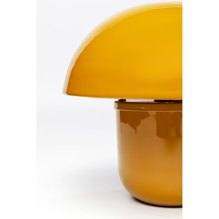 KARE DESIGN Mushroom bordlampe - gul emalje stl