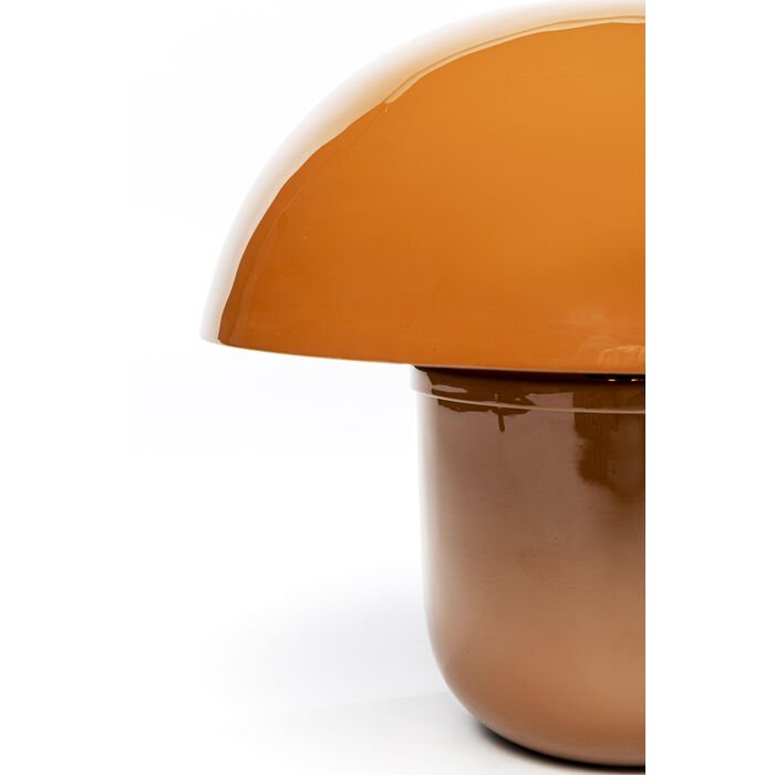 KARE DESIGN Mushroom bordlampe - brun emalje stl