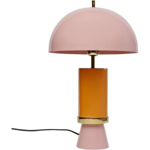 KARE DESIGN Josy bordslampa - rosa och ockregult emaljstl