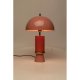 KARE DESIGN Josy Tischleuchte - rosa und ockerfarbener Emaille-Stahl