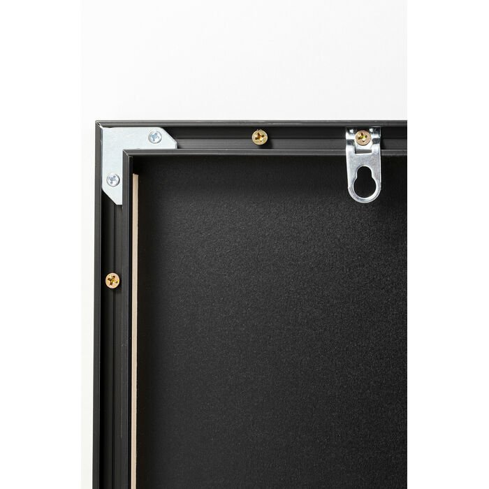 KARE DESIGN Jetset Lean Lady billede, m. LED lys og ramme - multifarvet akryl (120x80)