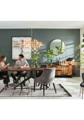 KARE DESIGN Sten Mobil Taklampa - Guldstl och Vit Sten