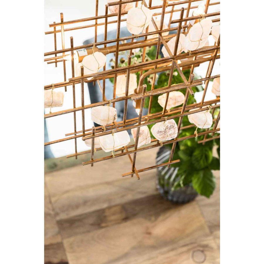 KARE DESIGN Sten Mobil Taklampa - Guldstl och Vit Sten