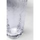 KARE DESIGN Hommage vannglass, med struktur og gullkant, hndlaget - klart glass (H:14,3)