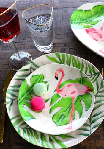 KARE DESIGN Hommage vannglass, med struktur og gullkant, hndlaget - klart glass (H:14,3)