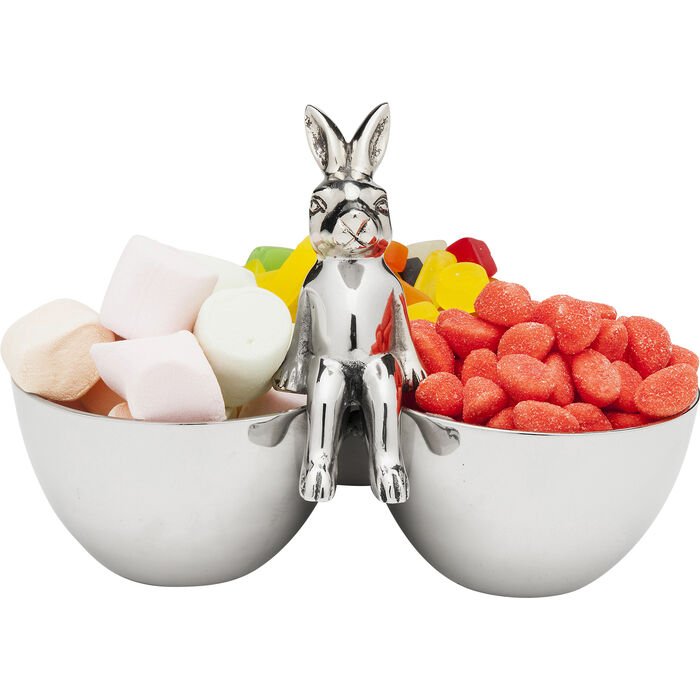 KARE DESIGN Bunny Tre skl - slvforniklet aluminium (H:18)