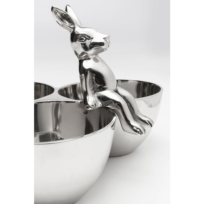 KARE DESIGN Bunny Tre skl - slvforniklet aluminium (H:18)