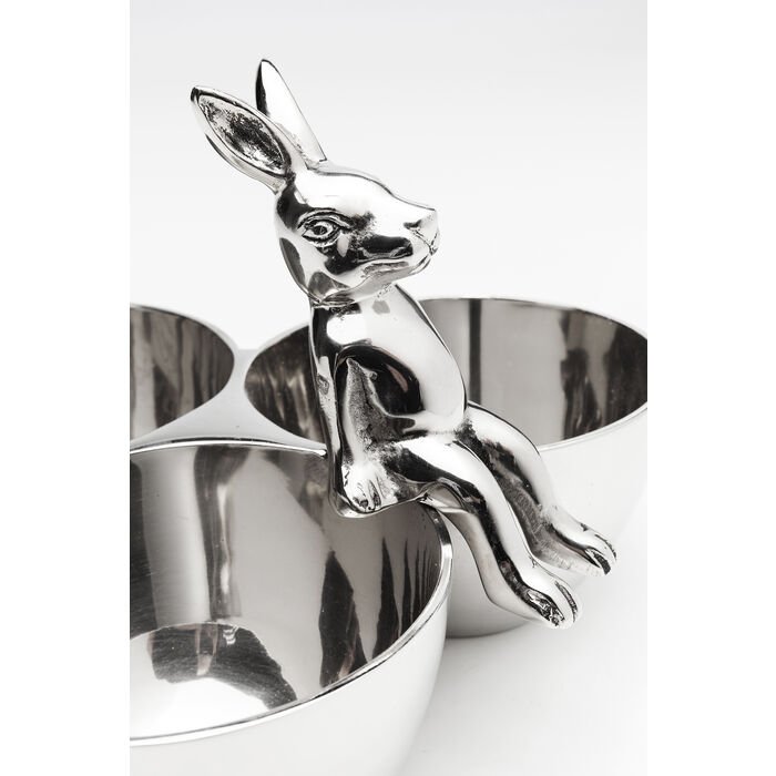KARE DESIGN Bunny Tre skl - slvforniklet aluminium (H:18)