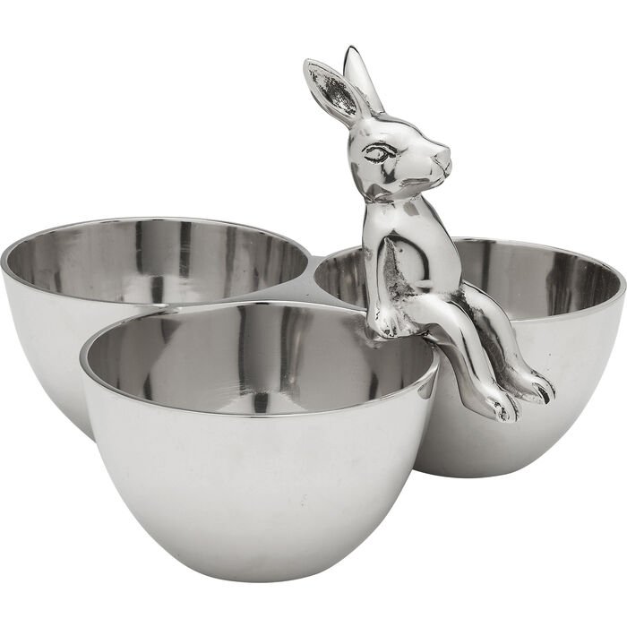 KARE DESIGN Bunny Tre skl - slvforniklet aluminium (H:18)