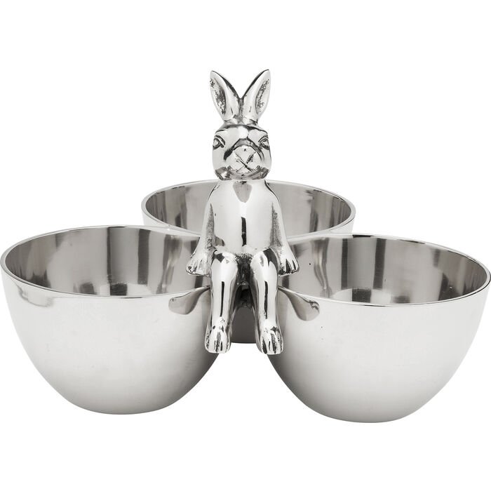 KARE DESIGN Bunny Tre skl - slvforniklet aluminium (H:18)