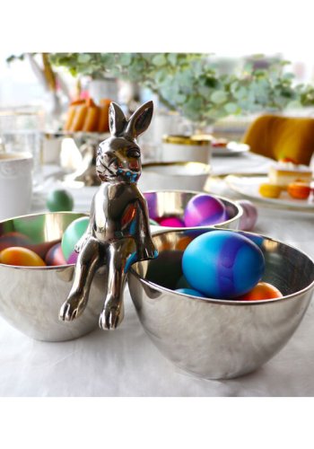 KARE DESIGN Bunny Tre skl - slvforniklet aluminium (H:18)