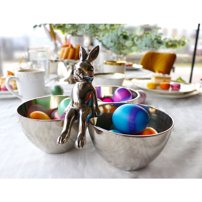 KARE DESIGN Bunny Tre skl - slvforniklet aluminium (H:18)