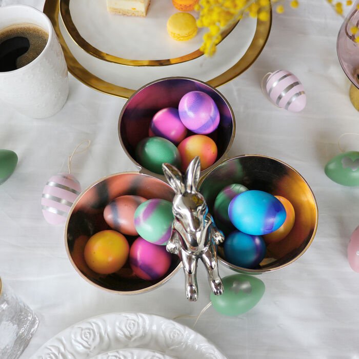 KARE DESIGN Bunny Tre skl - slvforniklet aluminium (H:18)