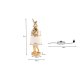 KARE DESIGN Animal Rabbit bordlampe, rund - hvid hr og guld polyresin/stl (H:68,2)
