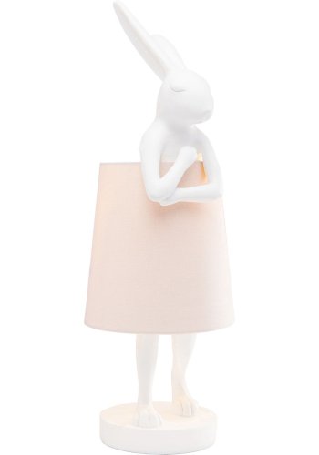 KARE DESIGN Animal Rabbit bordlampe - hvid polyresin/stl/hrlrred 
