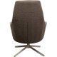 KARE DESIGN Mimi svingstol, med armlener - mokkabrunt boucléstoff og grtt stl