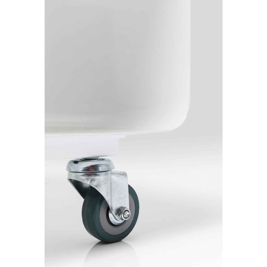 KARE DESIGN Lounge TV-bord, med hjul - hvid stl (90x42)