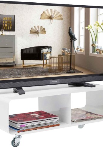 KARE DESIGN Lounge TV-bord, med hjul - hvid stl (90x42)