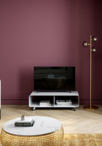 KARE DESIGN Lounge TV-bord, med hjul - hvid stl (90x42)