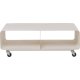 KARE DESIGN Lounge M TV-bord, m. 2 rum og hjul - creme stl (90x42)