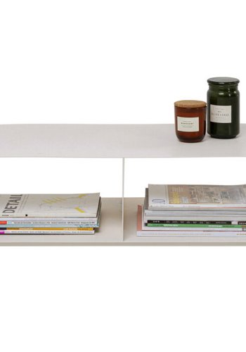 KARE DESIGN Lounge M TV-bord, m. 2 rum og hjul - creme stl (90x42)