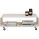 KARE DESIGN Lounge M TV-bord, m. 2 rum og hjul - creme stl (90x42)