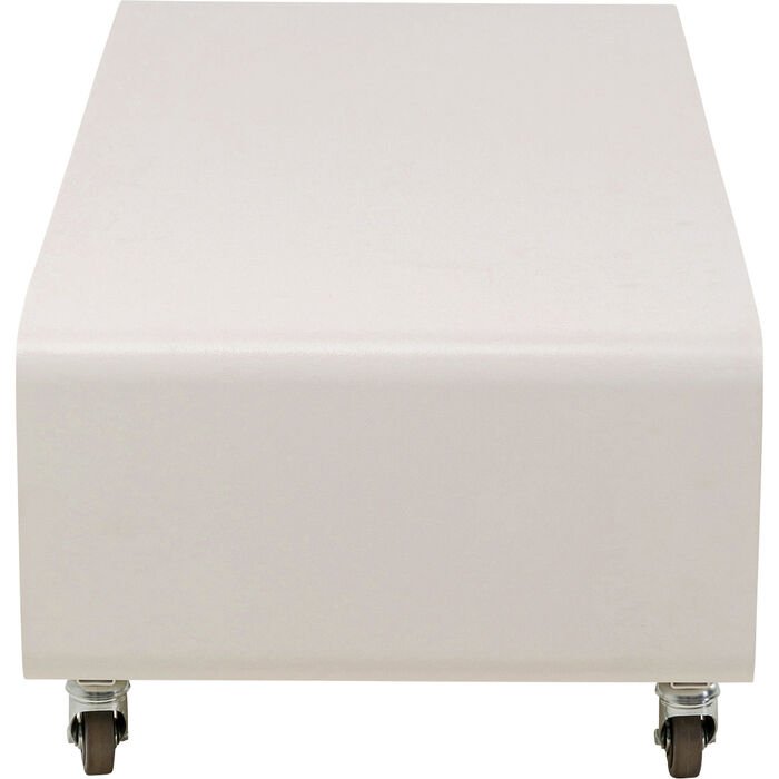 KARE DESIGN Lounge M TV-bord, m. 2 rum og hjul - creme stl (90x42)