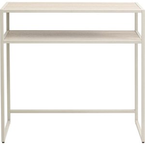 KARE DESIGN Loftie konsolbord, med 1 hyllplan - gr MDF och stl (80x80)