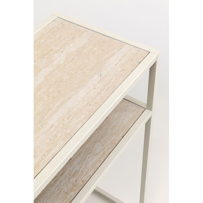 KARE DESIGN Loftie konsollbord, med 1 hylle - gr MDF og stl (80x80)