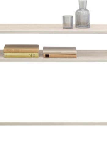 KARE DESIGN Loftie konsollbord, med 1 hylle - gr MDF og stl (80x80)