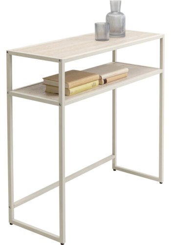 KARE DESIGN Loftie konsollbord, med 1 hylle - gr MDF og stl (80x80)