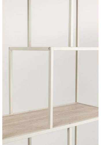 KARE DESIGN Loftie bokhylle - gr MDF og stl (77x186)