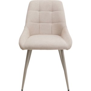 KARE DESIGN Ruby spisebordsstol - beige stof og greige stl