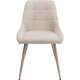 KARE DESIGN Ruby spisestol - beige stoff og grtt stl