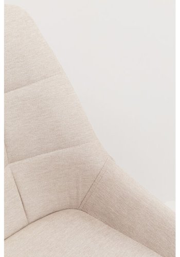KARE DESIGN Ruby spisestol - beige stoff og grtt stl