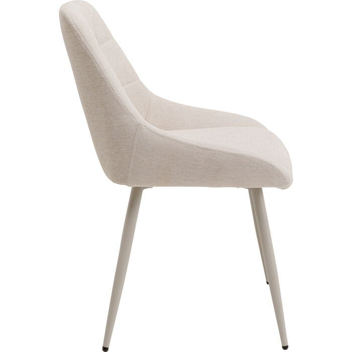 KARE DESIGN Ruby spisestol - beige stoff og grtt stl