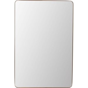 KARE DESIGN Simply vgspejl, rektangulr - spejlglas og messing stl (80x120)