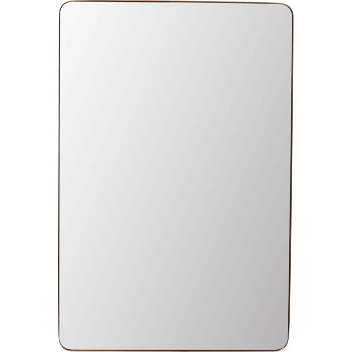 KARE DESIGN Simply veggspeil, rektangulrt - speilglass og messingstl (80x120)