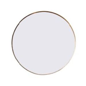 KARE DESIGN Simply vgspejl, rund - spejlglas og messing stl (90)