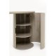 KARE DESIGN Groove skrivebord, m. 1 l�ge, 2 hylder - taupe MDF (120x50)