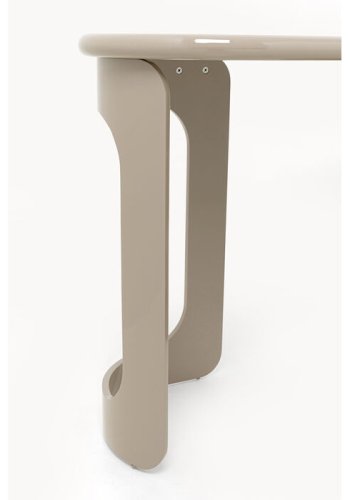 KARE DESIGN Groove skrivebord, m. 1 l�ge, 2 hylder - taupe MDF (120x50)