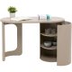 KARE DESIGN Groove skrivebord, m. 1 l�ge, 2 hylder - taupe MDF (120x50)