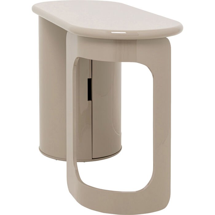 KARE DESIGN Groove skrivebord, m. 1 l�ge, 2 hylder - taupe MDF (120x50)