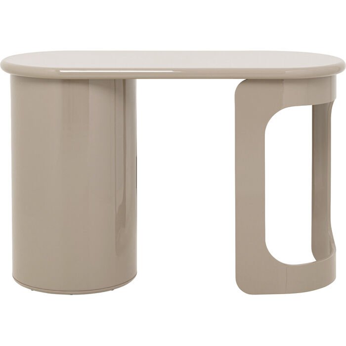 KARE DESIGN Groove skrivebord, m. 1 l�ge, 2 hylder - taupe MDF (120x50)