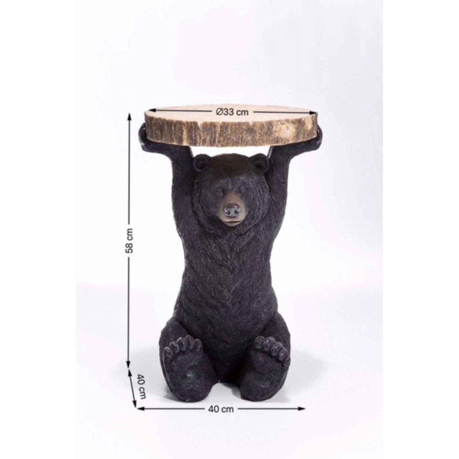 KARE DESIGN Animal Bear sidebord, rundt - polyresin (33)