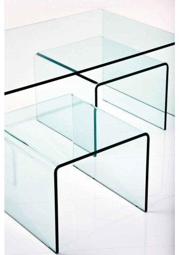 KARE DESIGN Clear Club salongbord - glass (3/sett)