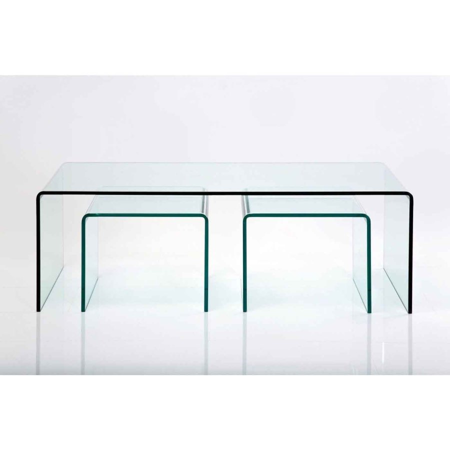 KARE DESIGN Clear Club salongbord - glass (3/sett)
